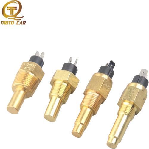 Auto Alarm Brass Automotive Electric Diesel Generator Sensor M16 X1.5 M14 X1.5 Car Engine Water Temperature Sensor 3/8NPT 1/2NPT