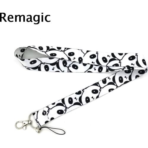 Animal Panda funny decorations Neck Strap Lanyard keychain Mobile Phone Strap ID Badge Holder Keyring cosplay Accessory Gifts