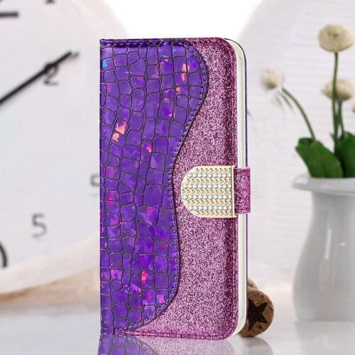 For Coque Samsung A12 Luxury Case Bling Glitter Sparkle Flip Cover Holder for Samsung Galaxy A12 Case Samsung A 12 Wallet Etui