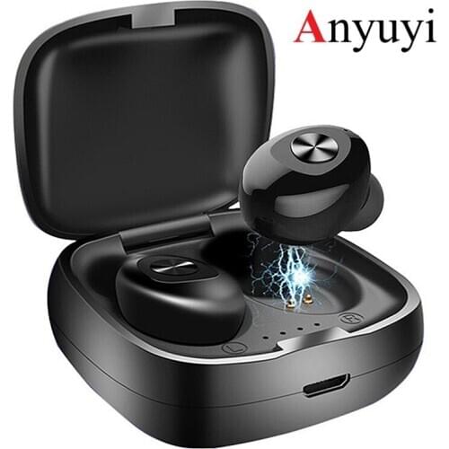 Black bluetooth 5.0 Touch Control Hifi Earphone with Mic Wireless Earbuds Music Speakers Stereo Microphone for xiaomi samsung