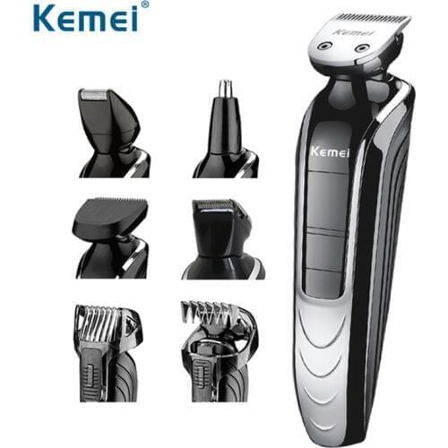5 in1 Kemei Stainless steel blade Man Children Electric Beard Hair Trimmers Electric Clipper Trimmer Shaver Rechargeable