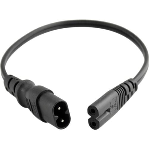 IEC320 C8 Male Plug To IEC320 C7 Female Power Extension Cable Cord C7 To C8 For PDU UPS Cable Converter Cord 0.3M/1.8M/5M