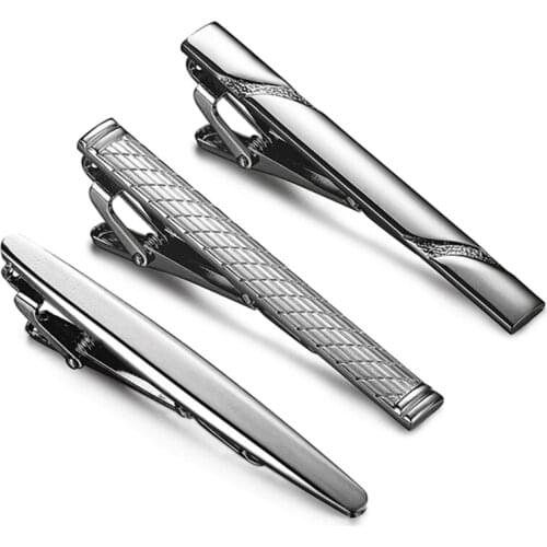 Kili 3 Pcs Tie Clips for Men Tie Bar Clip Set for Regular Ties Necktie Wedding Business