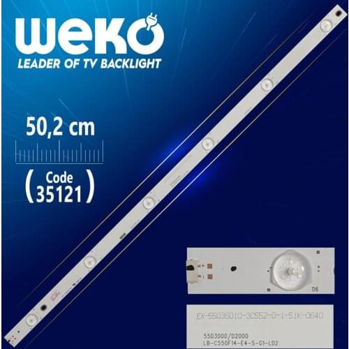 LB49002 V0 49 D1000/C1000 - LB-C490F13-E2-L-G1-LD1 50.2 CM 6 LED- (WK-365)