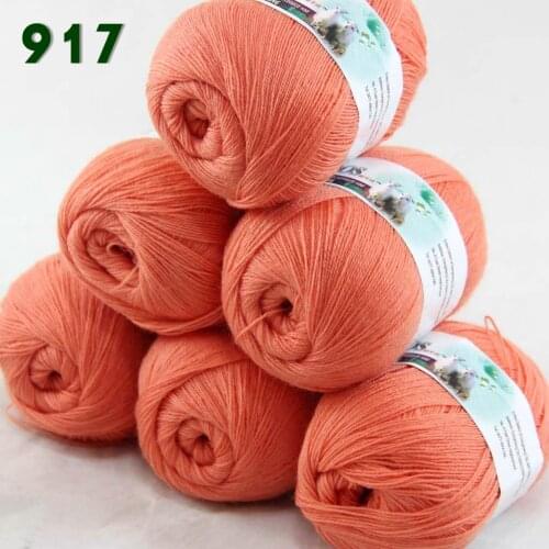 Lot of 6 Skeins Fine Lace Soft Wool Acrylic Cashmere Yarn Knittin Bramble Berry Rose 238-917-6