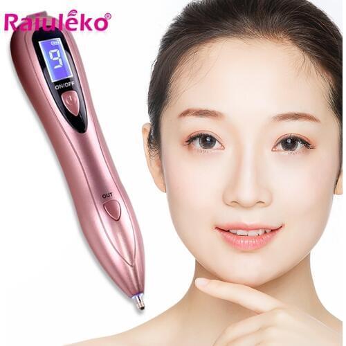 9 Level Plasma Pen LCD Laser Pen Machine Electric Ion Technol Ogy Mole Tattoo Remover Machine Skin Tag Removal Spot Cleaner