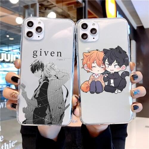 Soft Cover Shell Phone Case for IPhone 12 11 Pro Max 8 7 6 Plus XR X XS MAX Japan Given Anime Fitted Music Gay Back Funda Coque