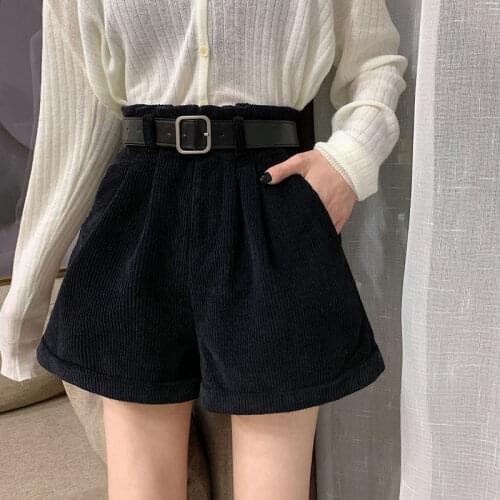 Autumn Women Loose Elastic Waist Solid Shorts Female Trendy Simple Soft Casual Streetwear Ladies All Match Elegant Pants Q7