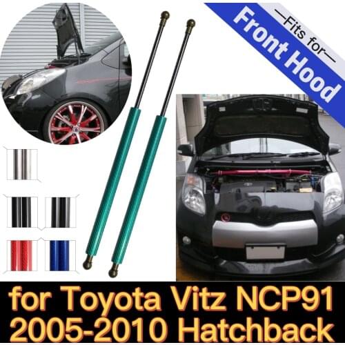 For 2005-2010 Toyota Vitz XP90 / Yaris Hatchback Auto Front Hood Bonnet Gas Struts Springs Lift Supports Shock Absorber Dampers