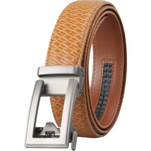 Famous Brand Belt Men Top Quality Genuine Luxury Leather Belts for Men Strap Male Metal Black Leather Automatic Buckle Belts Men