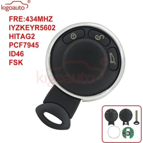 Kigoauto 2012 Countryman Paceman Smart key 3 button 434Mhz IYZKEYR5602 for Mini Cooper