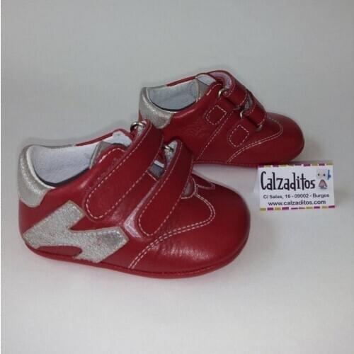 Red Sports skin without baby soles, of Bootees Index