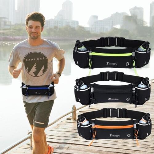 Sports Multifunctional Fitness Running Waist Bag Personal Pockets Water Bottle Bag Mobile Phone Waterproof Sports Bag