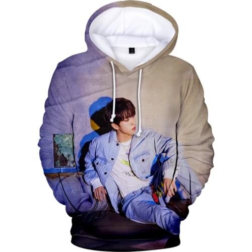 3D Print Stray Kids Yellow Wood Hoodies Mens Hoodie Sweatshirt Hooded Men/Women Music Band Stray Kids Hoody Cap