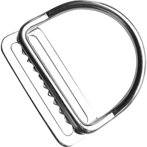Scuba Dive 316 Stainless Steel Keeper Clip & Bent D Ring For 5cm Weight Belt