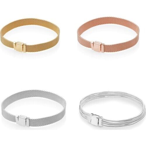 Reflexions Bracelets for Women & Men Fashion 925 Sterling Silver Jewelry Reflexions Charms Bracelets Belt Chain