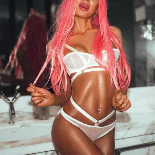 Mesh Perspective Sexy Lingerie Women Underwear Set Seamless Bra Brief Sets Ladies Fashion Lenceria Sensual Mujer Exotic Costumes