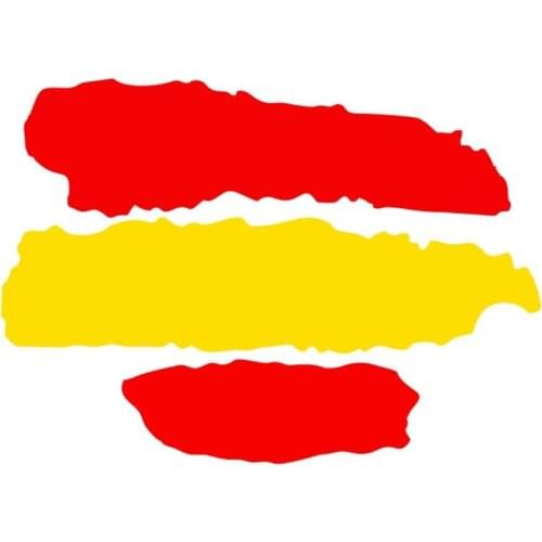 1/5Pcs Creative Spain Flag Stickers Waterproof Reflective Graphics Decals for Car Truck Bicycle Motorcycle Helmet Refrigerator