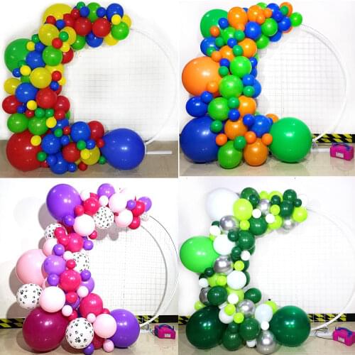 Carnival Circus Balloon Arch Red Blue Yellow Balloons Baby Shower Wedding Birthday Graduation Anniversary Background Party Decor