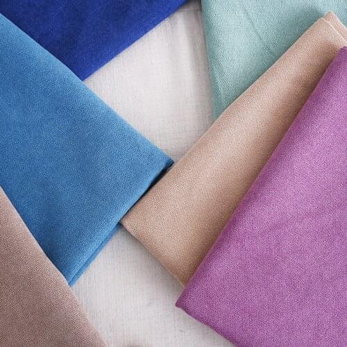 150*50cm Plain Twill Linen Sofa Fabric Upholstery Materials Tablecloth Curtain Cloth DIY Sewing Needlework