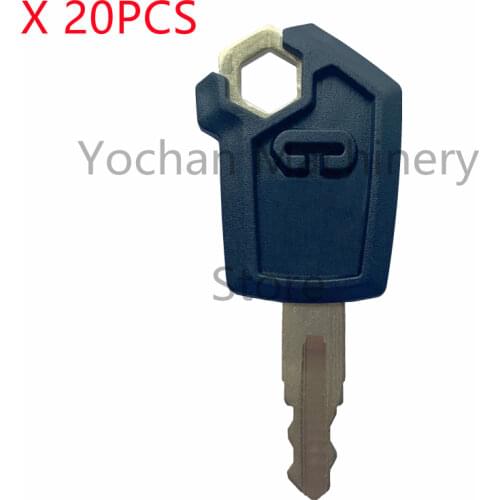 20 Pcs Copper Heavy Equipment Ignition Loader Dozer Digger Key For Caterpillar 5P8500 CAT Free Shipping