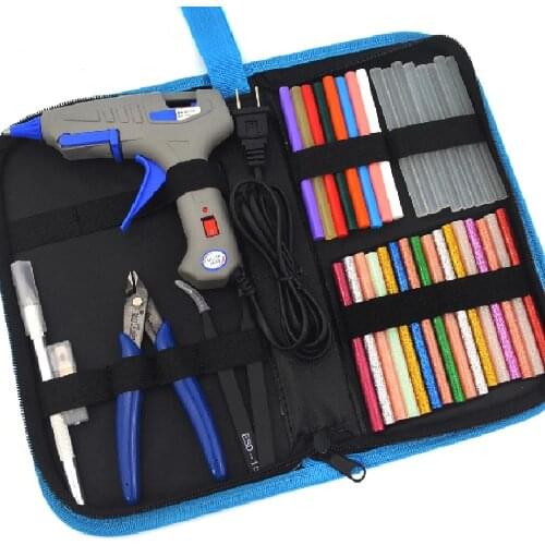 25W mini hot melt glue gun DIY thermoelectric silicone glue gun heating temperature tool set, with 7mm glue stick gift 110-220V