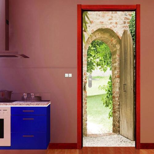 3D Effect Arch Decal Door Sticker Waterproof Door Stickers Wholesale Drop Shipping Good Quality Living Room Home Decor