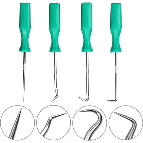 4Pcs 140mm Car Auto Vehicle Oil Seal Screwdrivers Set O-Ring Seal Gasket Puller Remover Pick Hooks Tool Oil Seal Screwdriver