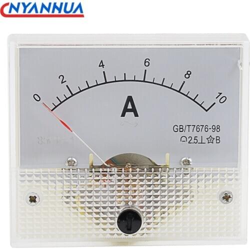 Analog Amperemeter DC Panel Meter AMP Mechanical Current Mechanical Ammeters Pointer Ammeter 85C1-A