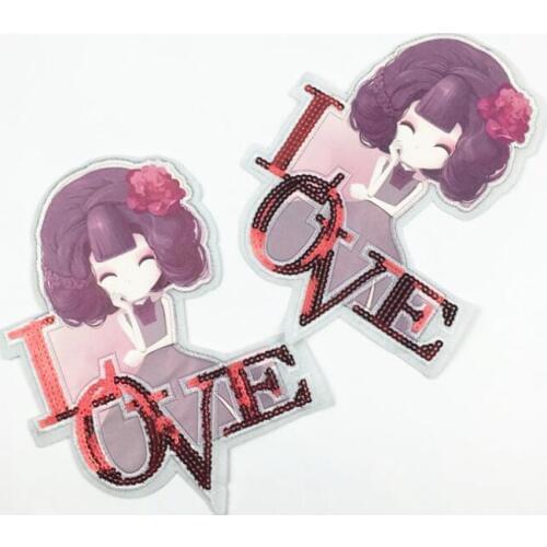 Free Shipping 8.8"x6" Hot Sale Sew On Patch Embroidered Patches Iron On Cartoon Motif DK Applique Embroidery Accessory WF003