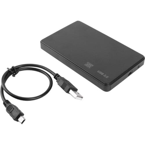 2 Pieces Sata to USB3.0 2.5 inch Hard Disk Case External Hard Disk Box with USB Cable HDD Enclosure USB3.0