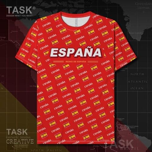Spain Espana ESP Quick Dry t shirt Short Sleeve t-shirt t shirt for men new Fitness Sportswear sporting mens clothes summer