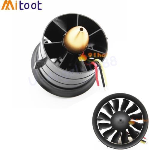 64mm 70MM 90MM 120MM 12 Blades Ducted Fan System EDF For Jet Plane with Brushless Motor RC Plane EDF RC Helicopter