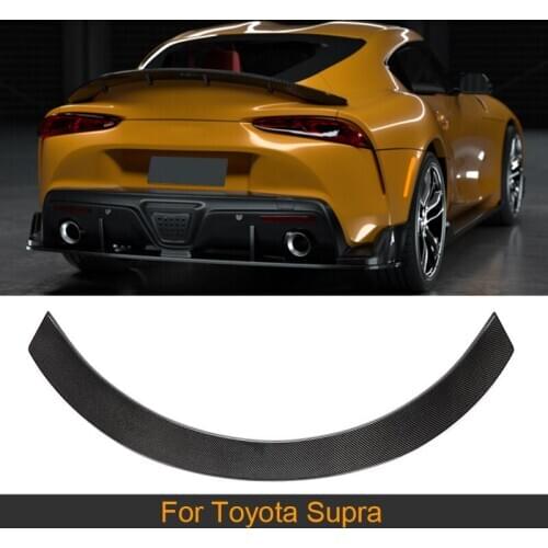 Carbon Fiber Rear Trunk Spoiler Wing for Toyota Supra 2019 2020 2021 Car Rear Trunk Boot Lid Wing Spoiler Lip