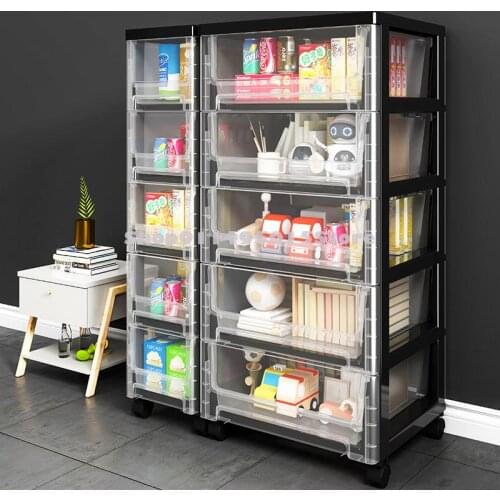 Kitchen Shelf Drawer Type Extra Large Storage Box Snack Storage Cabinet Narrow Gap Storage Cabinet