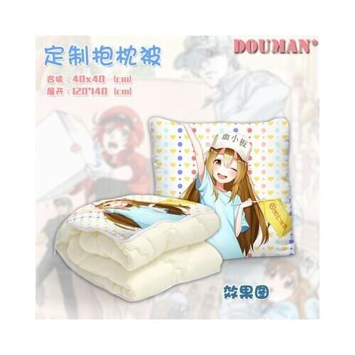 IVYYE Cells At Work Anime Customized Foldable Quilt Summer Decoration Bed Home Throw Pillow Air Condition Blankets Unisex NEW