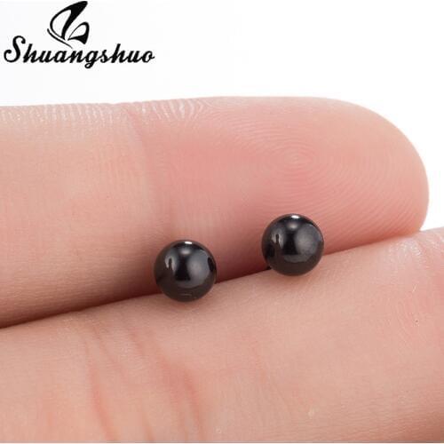 Shuangshuo Fashion Stainless Steel Earrings Statement Earrings 2018 Ball Geometric Earrings For Women Earing Modern Jewelry