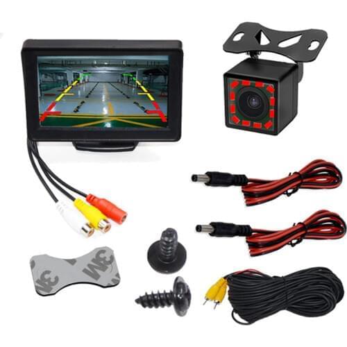 Car Monitor 4.3"or 5 inch Screen For Rear View Reverse Camera TFT LCD Display HD Digital Color 4.3 Inch PAL/NTSC