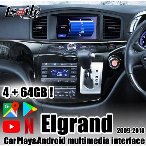 4GB CarPlay/Android Multimedia Interface for Elgrand Pathfinder Aramada 2013-2018 with Netflix, YouTube,Yandex Patrol Y62