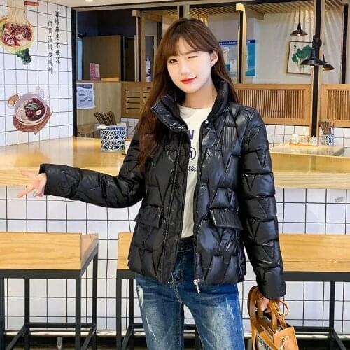 2021 New Winter Jacket Women Parkas Stand Collar Thicken Warm Parka Coat Female Cotton Padded Jackets Outwear Plus Size