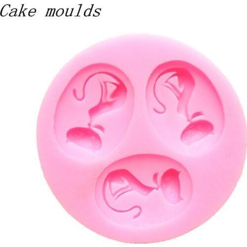 Wholesale Silicone mold K270 Mini Persia cat shape Clay mold Fondant cake mould