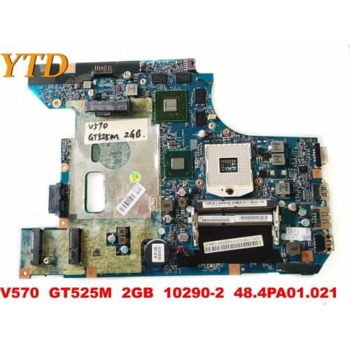 Original for Lenovo V570 laptop motherboard V570 GT525M 2GB 10290-2 48.4PA01.021 tested good free shipping
