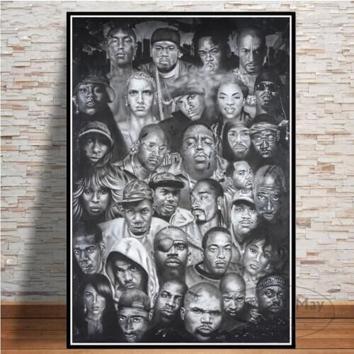 Posters And Prints Wu-tang Clan Wu-tang 36 Chambers Rap Canvas Painting Art Wall Pictures For Living Room Decorative Home Decor