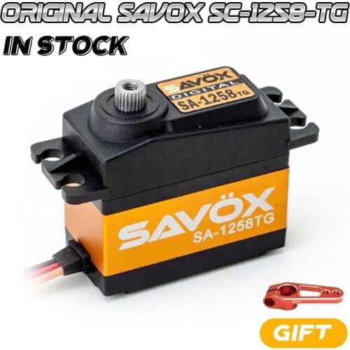 SAVOX SC-1258TG High Torque Titanium Gear Servo 1258 0.08S/12KG for 1/10 1/8 Buggy Monster truck Crawler Scale Truggy