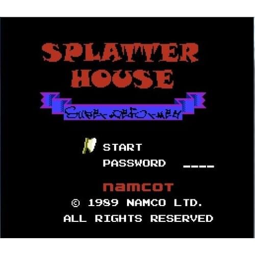 Splatterhouse (Eng) 72pins 8bit Game card Drop shipping