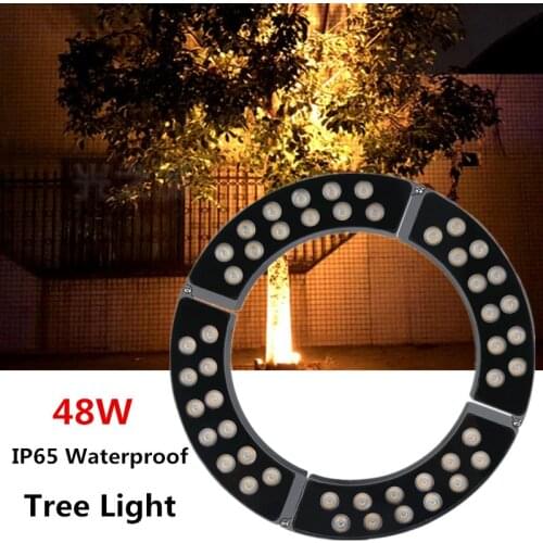 Pillar Lights Tree Light Garden Lamp Outdoor Spotlight Xmas Lights Outdoor IP65 Waterproof Led Underground Light Outdoor 48W RGB