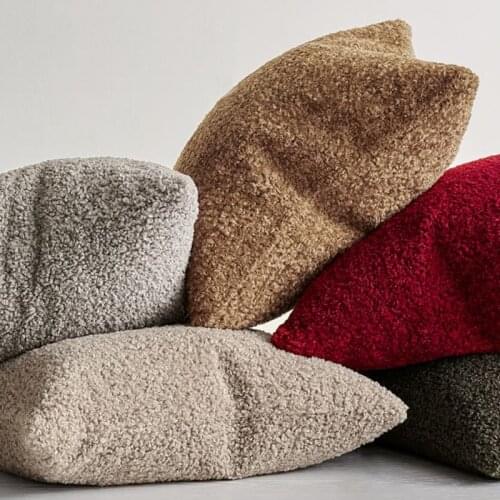 Cozy Cushion Cover Plush Pillow Case Sofa Living Room Decortive Pillows Nordic Housse De Coussin Home Decor 45*45 Pillow Cover