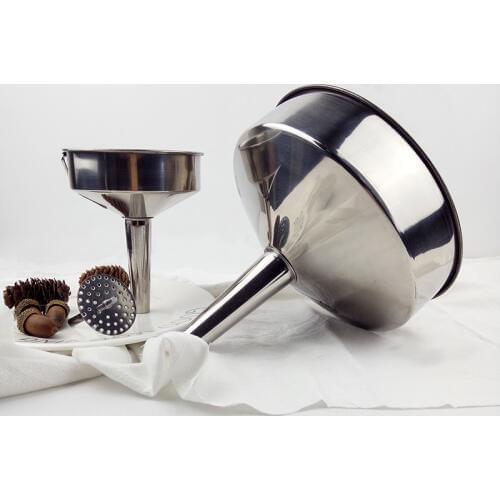 Thicken stainless steel funnel wine spill leak sub-packing tool filter Lab strainers
