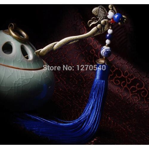 4 colors Ethnic jewelry long tassel vintage hair accessories, traditional hair jewelry ethnic vintage hair stickers hairpins