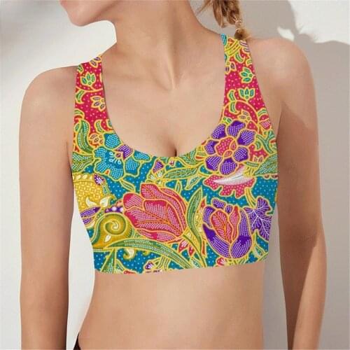 CLOOCL Women Sports Vest Bohemia Style 3D Print Sports Bra Tank Tops Yoga Running Women Fitness Bras Fashion Tank Tops